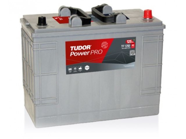 Tudor PowerPro TF1250 - 12V 125Ah 850CCA Tam Kapalı Bakımsız Sulu Start Marş Aküsü